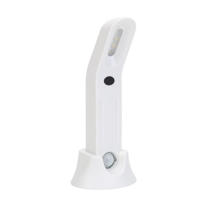 5LED Wall Hanging Motion Sensor Night Light Bedside Table Lamp (White B)