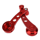 2pcs Aluminum Alloy Car Window Handle Winder Riser Replacement(Red) Newly