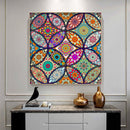Full Drill Round Diamond Painting Kit DIY Mosaic Mandala Pattern Picture Decor