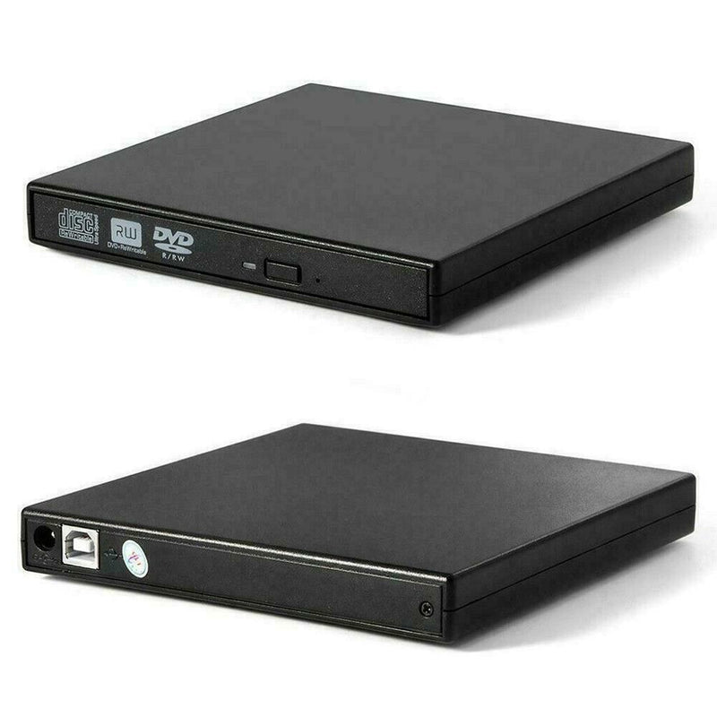 USB External Drive DVD CD RW Disc Burner Combo Reader 07/08/10 Windows G4Y1