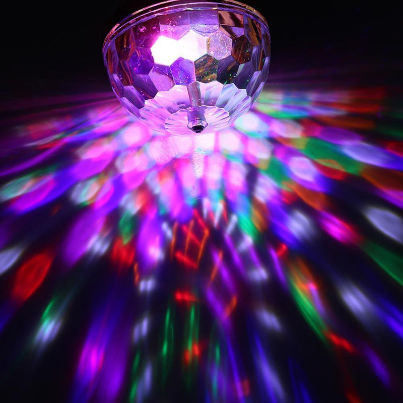 6W RGB LED Stage Light 110V-240V Par Light Rotate Crystal Magic Ball Bulb f