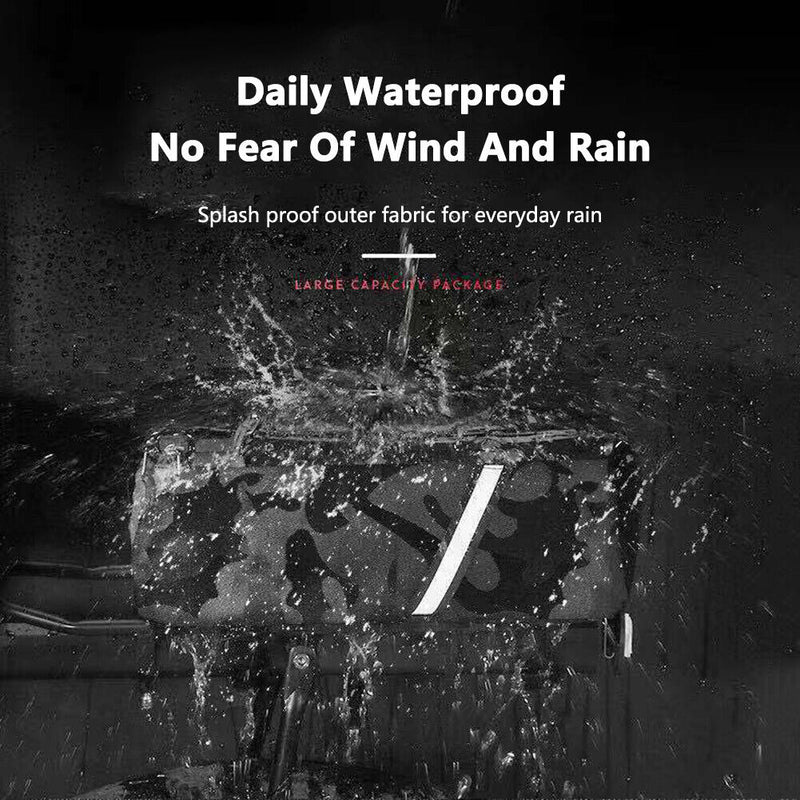 Reflective MTB Bike Pannier Bag Cycling Bicycle Rear Rack Front Carrier