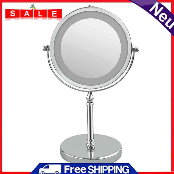 17.8cm 10x Magnification, Double Sided, LED, 360 Degree Rotating Makeup