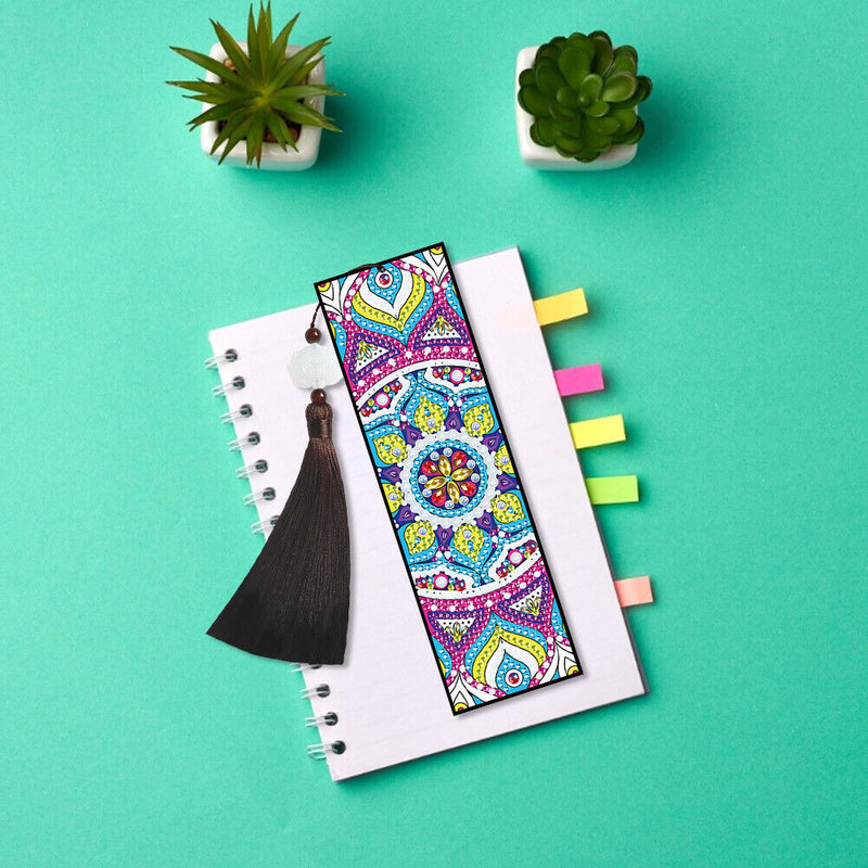 5D DIY Diamond Painting Bookmark Mandala Mosaic Tassel Book Crafts (FQY018)