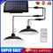 Solar LED Pendant Lights Outdoor Garden Wall Chandelier (Double Head White)