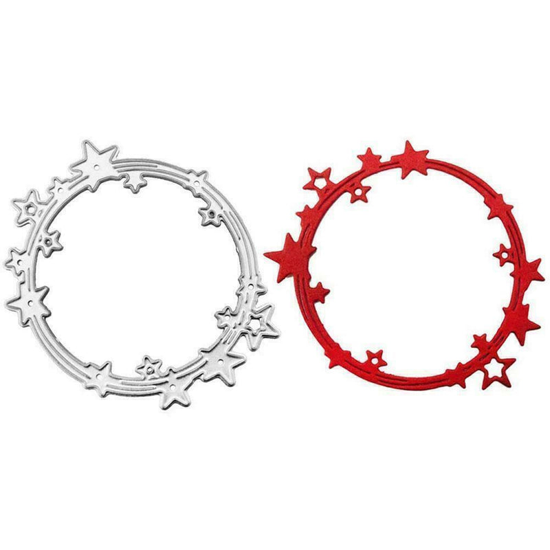 Star Border Metal Cutting Dies Scrapbooking Cards Embossing V4S1 Molds DIY Y8T3