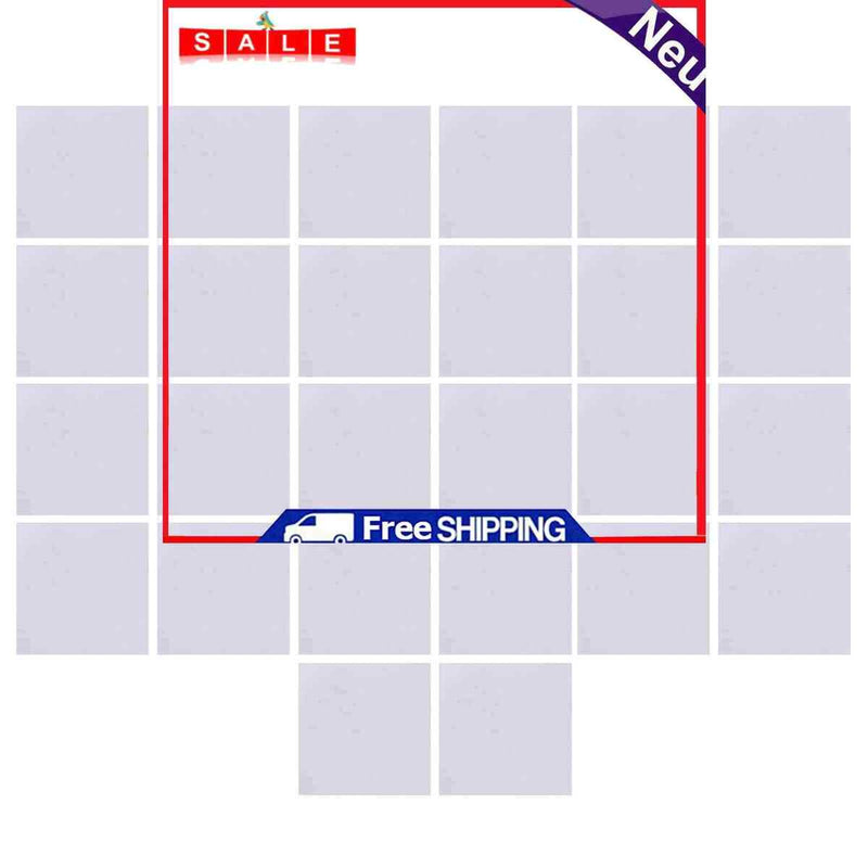 6"" Mirror Tiles 32 Pack Mirror Sheets Non Glass Mirror Tiles Self Adhesive