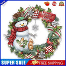 Snowman and Flowers Frameless Oil Paint by Numbers Hand Painted Art (S296)
