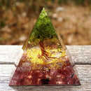5cm Orgonite Pyramid Heal Chakra Crystal Stone Energy Orgone Accumulator Newly