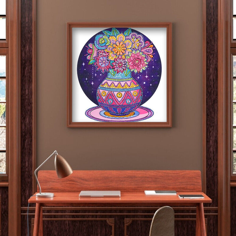 DIY Part Special Shape Diamond Painting Kit 5D vase Drawing