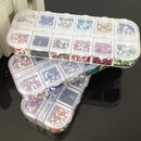 2mm Assorted Manicure Glitter DIY UV Gel Acrylic Tips Nail Art Rhinestone
