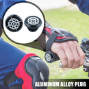 2pcs Aluminum Handlebar End Caps Plugs for MTB Road Folding Bike (Black 1)
