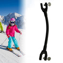 Elastic Clip Removable Winter Ski Tip Connector for Kid Beginner (Black) Newly