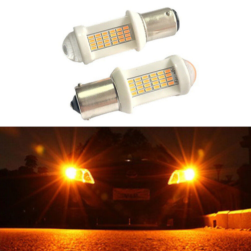 #A 2pcs 126SMD LED Turn Brake Lamp Ceramic Auto Turn Headlights Lighting Parts