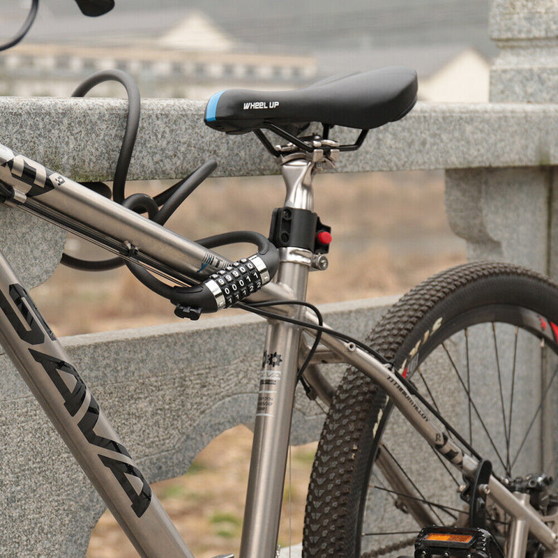 WHEEL UP Steel Cable Security Anti Theft Lock MTB Bicycle Padlock Bike Equipment