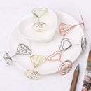 Clamp Heart Shape Photos Clips Table Numbers Holder Clamps Stand Place Card