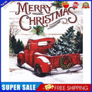 Christmas Car Drawing Frameless DIY Oil Paint by Numbers Canvas Home Decor