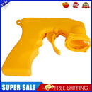 Paint Care Aerosol Spray Gun Handle with Full Grip Trigger Locking(Yellow)