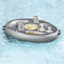 Inflatable Drink Holder Water Floating Beer Beverage Cup Saucer Food Snack