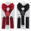 Hair Bow Set Baby Printed Bow Tie Cow Tie Belts Kids Suspenders Elastic Braces