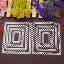 4pcs Metal Cutting Dies Stencils for DIY Scrapbooking (Rectangular Star)