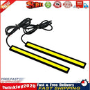 2pcs Waterproof 12V LED COB Car Auto DRL Driving Daytime Running Lamp Fog Newly