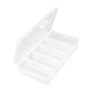 5 Compartments Storage Case Box Transparent Bait Tackle Container Organizer