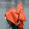 Waterproof Hooded Rain Poncho Raincoat Outdoor Hiking Bike Cycling Rainwear UK