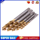 5pcs M3 M4 M5 M6 M8  Titanium Coated HSS Screw Thread Metric Spiral Fluted