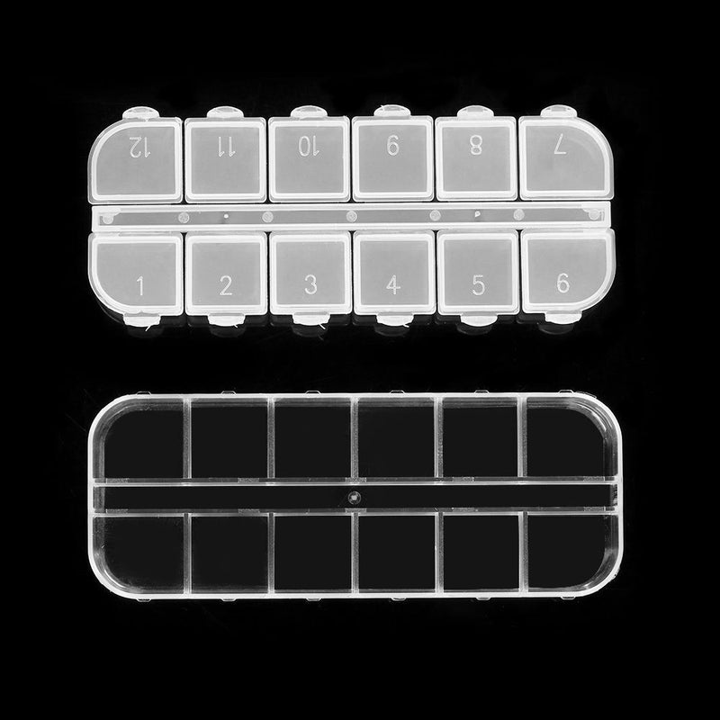 Drug Pill Holder Nail Art Tips Craft Organizer Small Case Storage Boxes