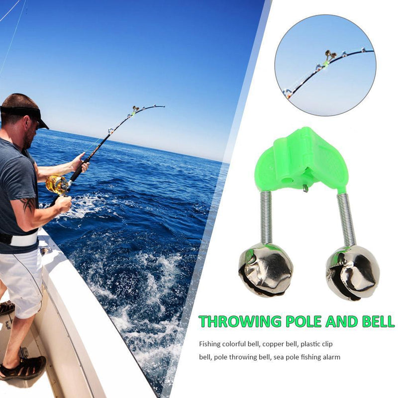 10pcs Fishing Bite Alarms Fishing Rod Stalk Bells Clamp Tip Fishing Tools