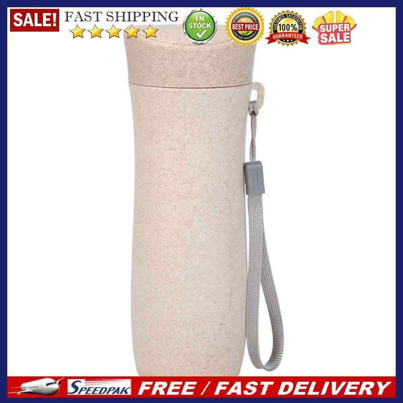 Eco-Friendly Wheat Straw Drinking Cup 300mL Coffee Tea Mug Portable Water Bottle