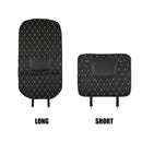 18x14 inch Leather Car Kick Mat w/ Phone Storage Pocket Seat Back Protector