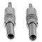2pcs 3.5mm 1/8in Stereo Male Audio TRS Plated Jack Plug Adapter Connectors Newly