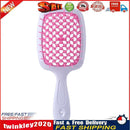 Wide Teeth Air Cushion Comb Scalp Massage Salon Hair Brush (White Pink) Newly