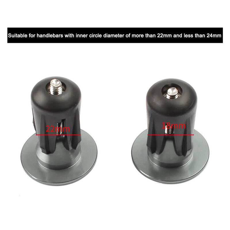 MEROCA 1 Pair Bicycle Grips Handle Bar Ends Cap MTB Anti-slip Handlebar Plu