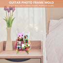 DIY Silicone Picture Frames Mold Guitar Shaped Design for Wall & Desk Ornament