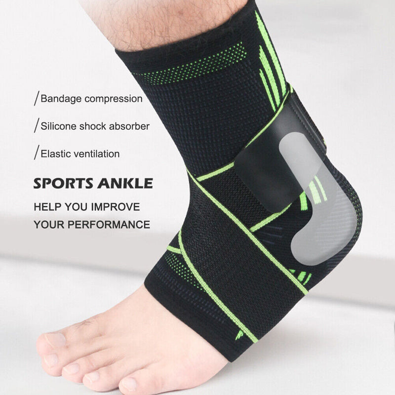 Protective Outdoor Sport Ankle Brace Basketball Football Support Band (L) Newly