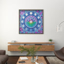 Diamond Painting Blue Disc Full Special Drill Rhinestone Picture (SZ002) Newly