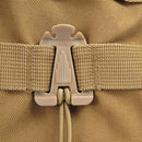 10pcs/lot Molle Backpack Carabiner EDC Tool Elastic Rope Webbing Fixed Buck