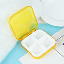 4 Grids Mini Portable Pill Box Tablets Case Medicine Box Container (Orange)