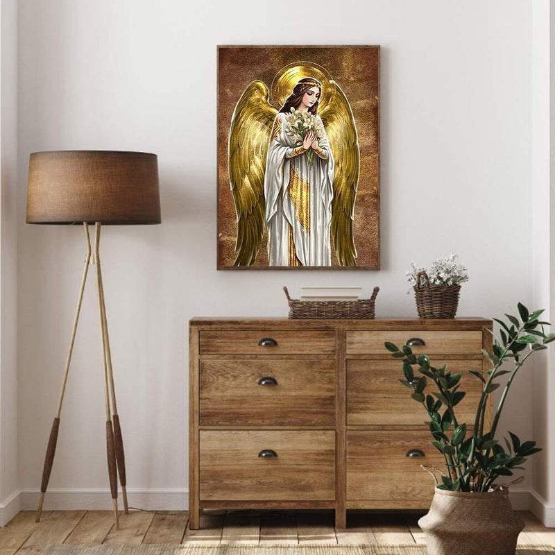 Diamond Painting Kit angel women Full Round Rhinestone Wall