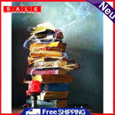 Book Oil Paint By Numbers Kit DIY Acrylic Painting on Canvas Wall Art Picture