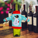 Holiday Christmas Cloth Wine Bottle Bag Table Dinner Party Wine Cover (B)