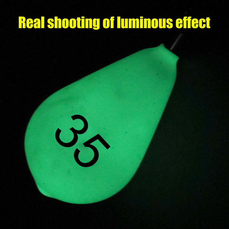 Luminous Fishing Lead Pendant Bob Weights Hook Connector Fishing Accessories