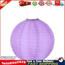 Waterproof LED Solar Cloth Chinese Lantern Festival Hanging Lamp (Purple) Newly