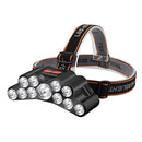 Waterproof Headlight Super Bright Head Torch 11LED CampingFishing Headlamp H4J9