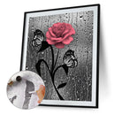 Flower Butterflies Canvas Painted Oil Paint By Numbers Modern Bedroom Wall Art
