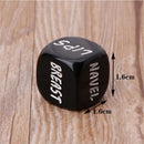 6PCS Gift Valentines Day Creative Game Couple Dices English Carved Dice