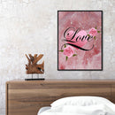 Diamond Painting 5D Full Round Drill Mosaic DIY Love Flower Kit Wall Decorati